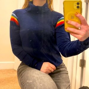 Rainbow sleeve Camp Collection turtleneck